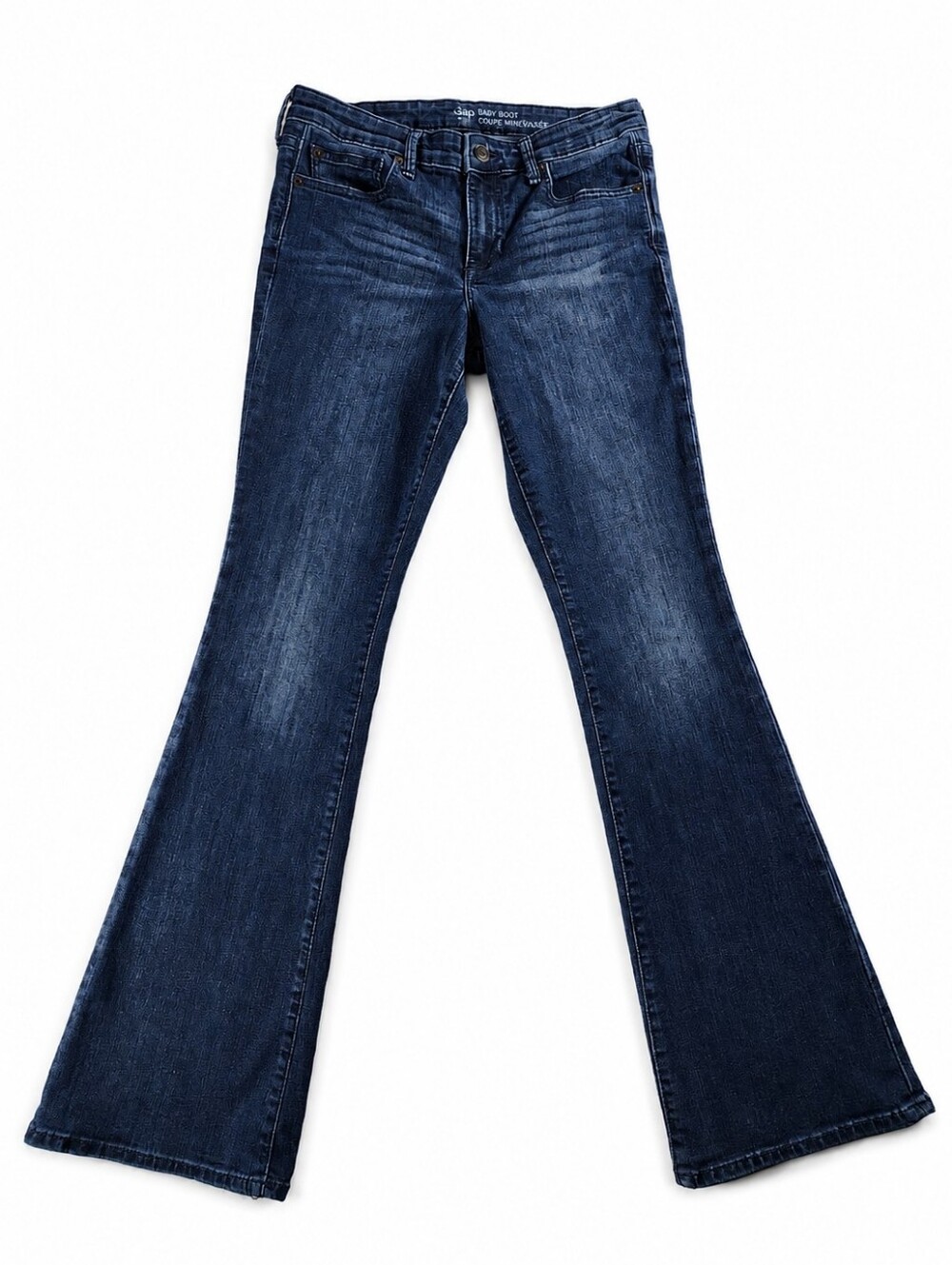 Gap Baby Boot Jeans Womens 28 6R Bootcut Flare Dark Wash Stretch Y2K